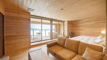 Suite Room with Private Open-air Bath (Twin), Non Smoking | Free WiFi, bed sheets