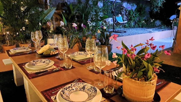 Opções para refeição ao ar livre