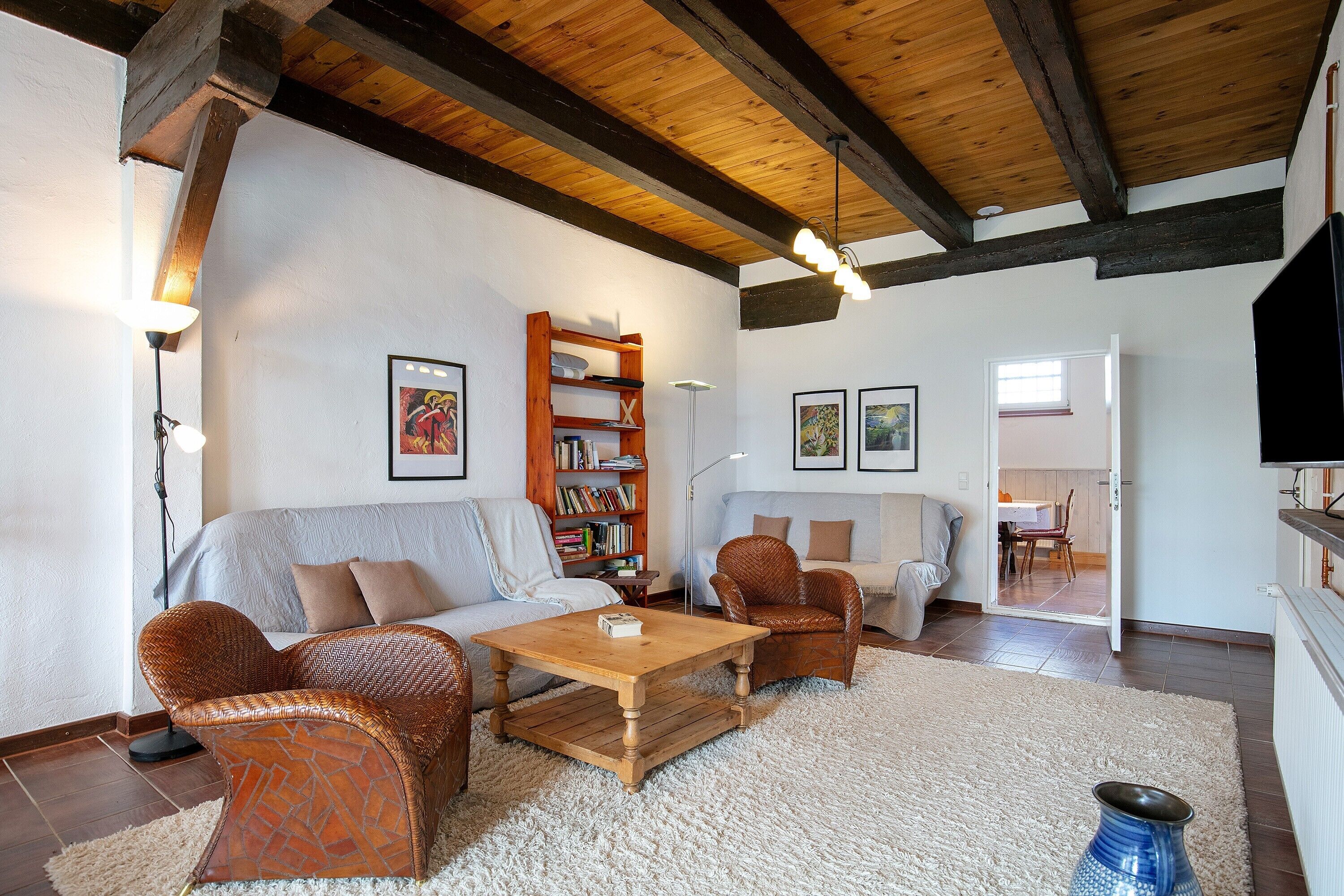 Televisie en een tafeltennistafel