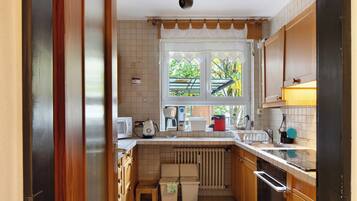 KĂŒhlschrank, Mikrowelle, Ofen, Herdplatte