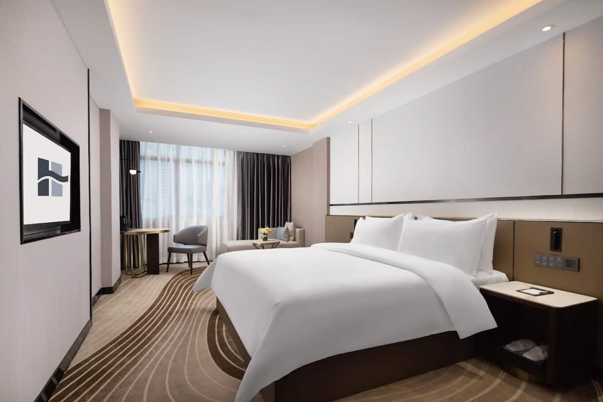 Business-Doppelzimmer zur Einzelnutzung, Stadtblick | Schreibtisch, laptopgeeigneter Arbeitsplatz, kostenloses WLAN