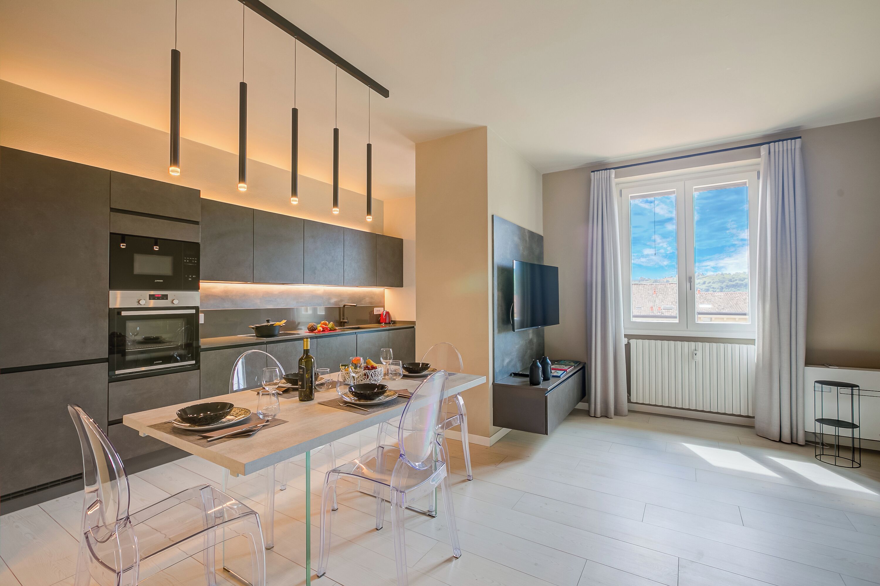 Standard Apartment, Multiple Bedrooms (Viktor Salò | 100m from Lake &) | Private kitchen | Fridge, microwave, stovetop, dishwasher