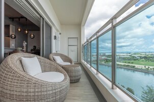 高級公寓客房, 露台, 海景 | 夏威夷式陽台