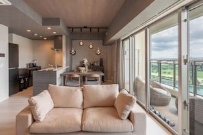 Superior Condo, Lanai, Sea View | Living area | LCD TV - JAPAVISTA Casa De Boss (Naha)