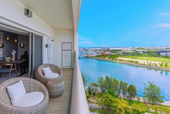 Superior Condo, Lanai, Sea View | Balcony view - JAPAVISTA Casa De Boss (Naha)