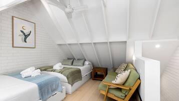 2 bedrooms, desk, free WiFi, bed sheets