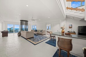 TV, offices - Waterfalling Estate is an oceanfront compound on the Big Island unlike any other (Ninole)