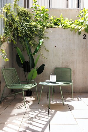 Apartamento, vista para o jardim | Terraço/pátio