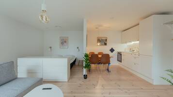 Standard Studio | Living area | 43-inch TV with digital channels