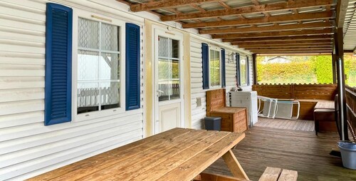 Spacious mobile home + terrace !, Spacious mobile home + terrace !