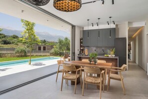 Outdoor dining - Unique Villa Grego, Heated Pool (Maza)
