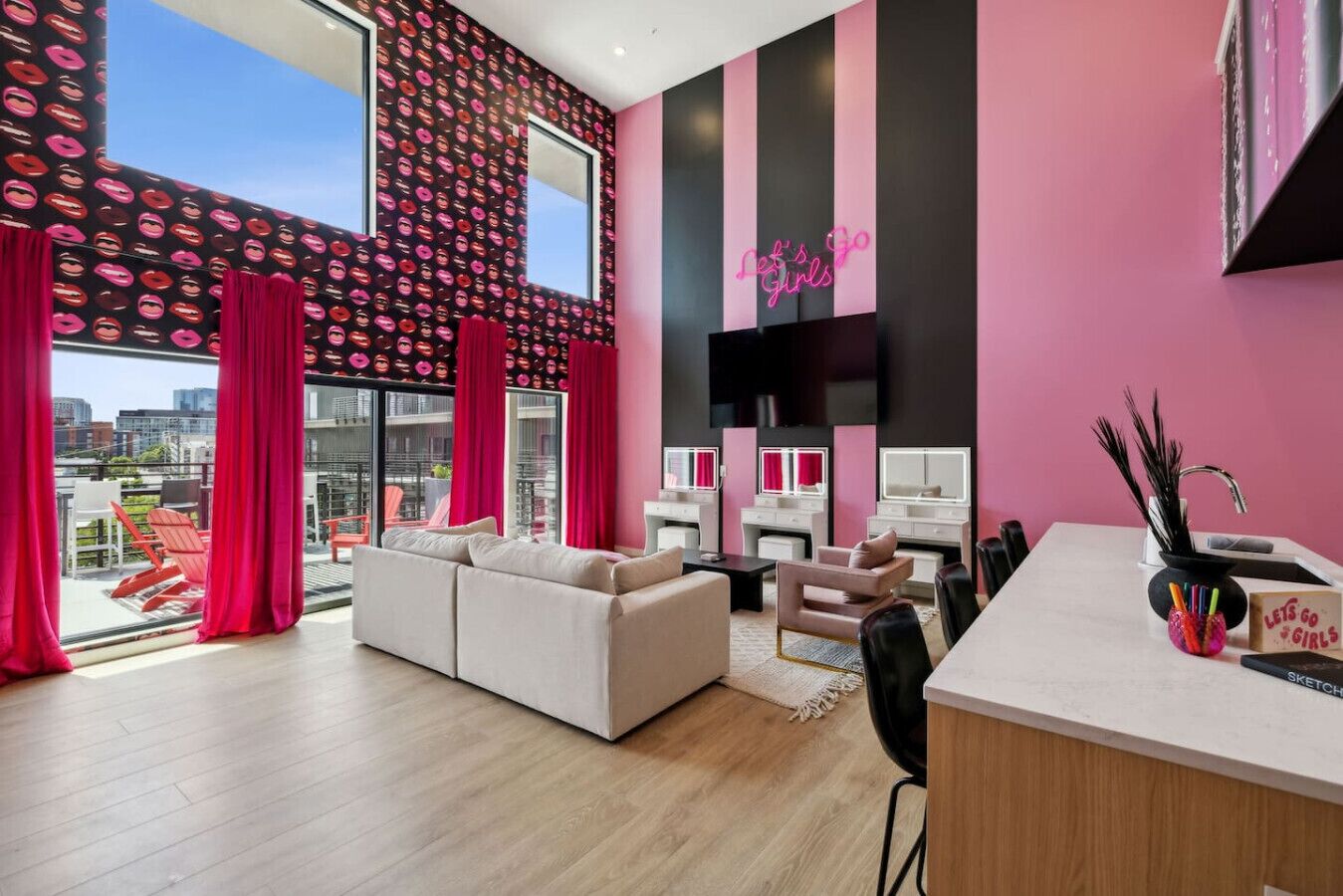 Smart TV, ping pong, books