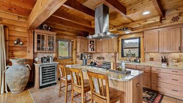 Cabin, Multiple Beds, Hot Tub, Mountain View (Ponderosa 1887) | Private kitchen | Coffee/tea maker