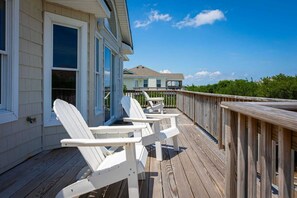 Terrace/patio - Private pool/spa, rooftop deck, 5min walk to beach (Corolla)