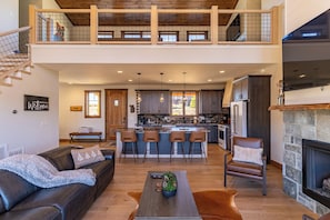 Cabin, Multiple Beds, Hot Tub, Mountain View (Mountain Time Lodge at Eagles Nest) | Living area - Mountain Time Lodge at Eagles Nest (Banner Elk)
