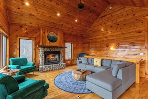 Cabin, Multiple Beds, Hot Tub, Mountain View (River View Retreat) | Living area - River View Retreat (Boone)