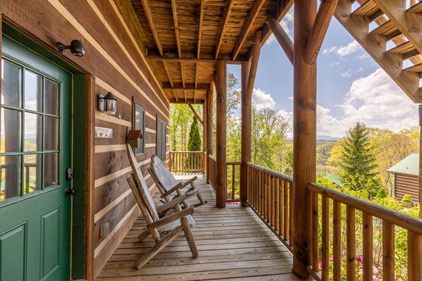 Cabin, Multiple Beds, Hot Tub, Mountain View (A Moon River View) | Balcony view