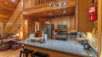 Cabin, Multiple Beds, Patio, Mountain View (Bearadise at Blue Ridge) | Private kitchen | Coffee/tea maker