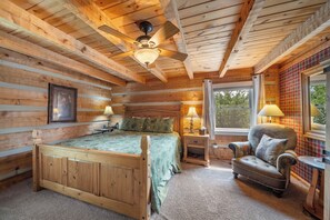 單棟房屋, 多張床, 露台, 山景 (Napping Bear Cabin) | 3 間睡房、獨特設計、獨特裝修、床單