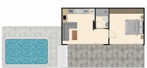 Villa (1 Bedroom) | Planlösning