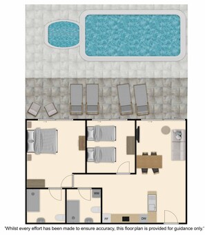 Villa (2 Bedrooms) | Floor plan - Villa Averto Irene (Lefkada)