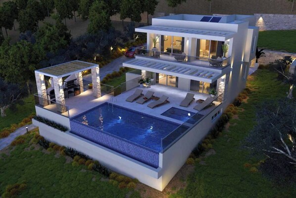 วิลล่า (3 Bedrooms) | ด้านหน้าที่พัก