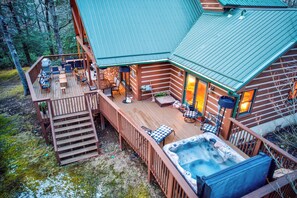 House, Multiple Beds, Hot Tub, Mountain View (Blueberry Hills) | Terrace/patio - Blueberry Hills (Boone)