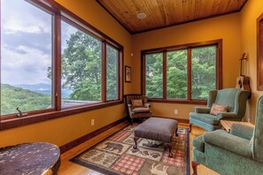 House, Multiple Beds, Hot Tub, Mountain View (Mountain Camp) | Living area - Mountain Camp (Blowing Rock)