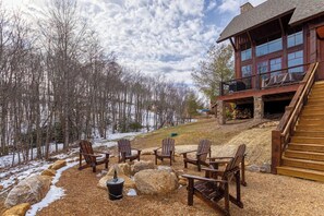 Terrace/patio - Little Cubs Cabin at Eagles Nest (Elk Park)