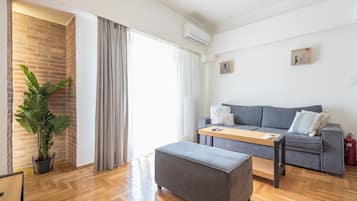 Comfort appartement, 1 tweepersoonsbed met slaapbank, niet-roken, balkon | Woonruimte