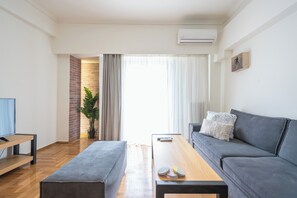 Appartamento Comfort, 1 letto matrimoniale con divano letto, non fumatori, balcone | Area soggiorno