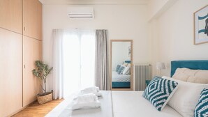 Apartemen Comfort, 1 Tempat Tidur Double dengan tempat tidur Sofa, Bebas Asap Rokok, balkon | 1 kamar tidur, setrika/meja setrika, dan Wi-Fi gratis