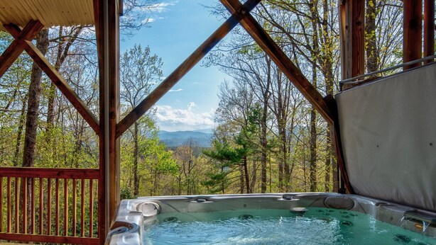 Cabin, Multiple Beds, Hot Tub, Mountain View (Chestnut Lodge) | Outdoor spa tub - Chestnut Lodge (Boone)