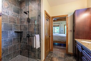 House, Multiple Beds, Patio, Mountain View (Another Point of View) | Bathroom | Designer toiletries, towels, toilet paper - Another Point of View (Blowing Rock)