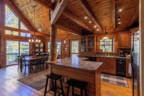 House, Multiple Beds, Hot Tub, Mountain View (Bear Necessities) | Private kitchen | Coffee/tea maker - Bear Necessities (Banner Elk)