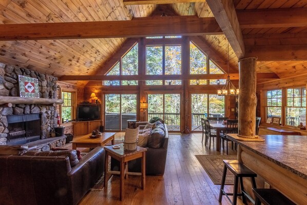 House, Multiple Beds, Hot Tub, Mountain View (Bear Necessities) | Living area - Bear Necessities (Banner Elk)