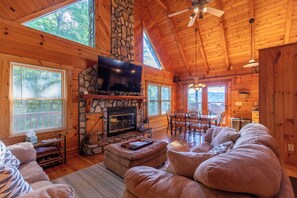 House, Multiple Beds, Hot Tub, Mountain View (Whispering Ridge Retreat) | Living area - Whispering Ridge Retreat (Boone)
