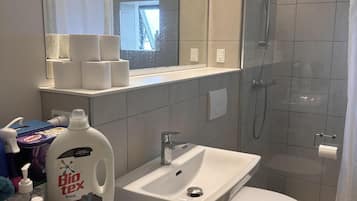 Apartment | Badezimmer | Dusche, Handtücher