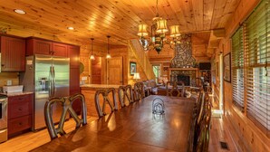 Cabin, Multiple Beds, Hot Tub, Mountain View (A Positive Outlook) | Dining - A Positive Outlook (Vilas)