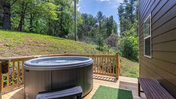 Cabin, Multiple Beds, Hot Tub, Mountain View (New River Overlook) | Terrace/patio