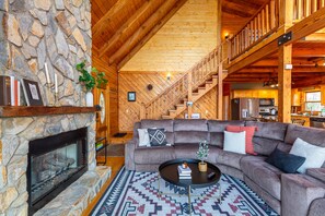 Cabin, Multiple Beds, Hot Tub, Mountain View (Carolina Lookout) | Living area - Carolina Lookout (Boone)