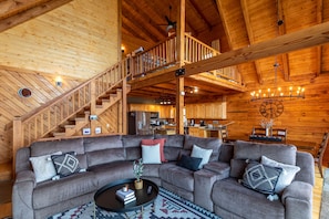 Cabin, Multiple Beds, Hot Tub, Mountain View (Carolina Lookout) | Living area - Carolina Lookout (Boone)