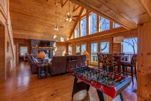 Cabin, Multiple Beds, Hot Tub, Mountain View (Cardinal's View Lodge) | Game room - Cardinal's View Lodge (Blowing Rock)