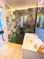 Ducha, cabezal de ducha tipo lluvia, artículos de tocador ecológicos