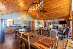 Cabin, Multiple Beds, Hot Tub, Mountain View (Above it All) | Dining - Above it All (Blowing Rock)