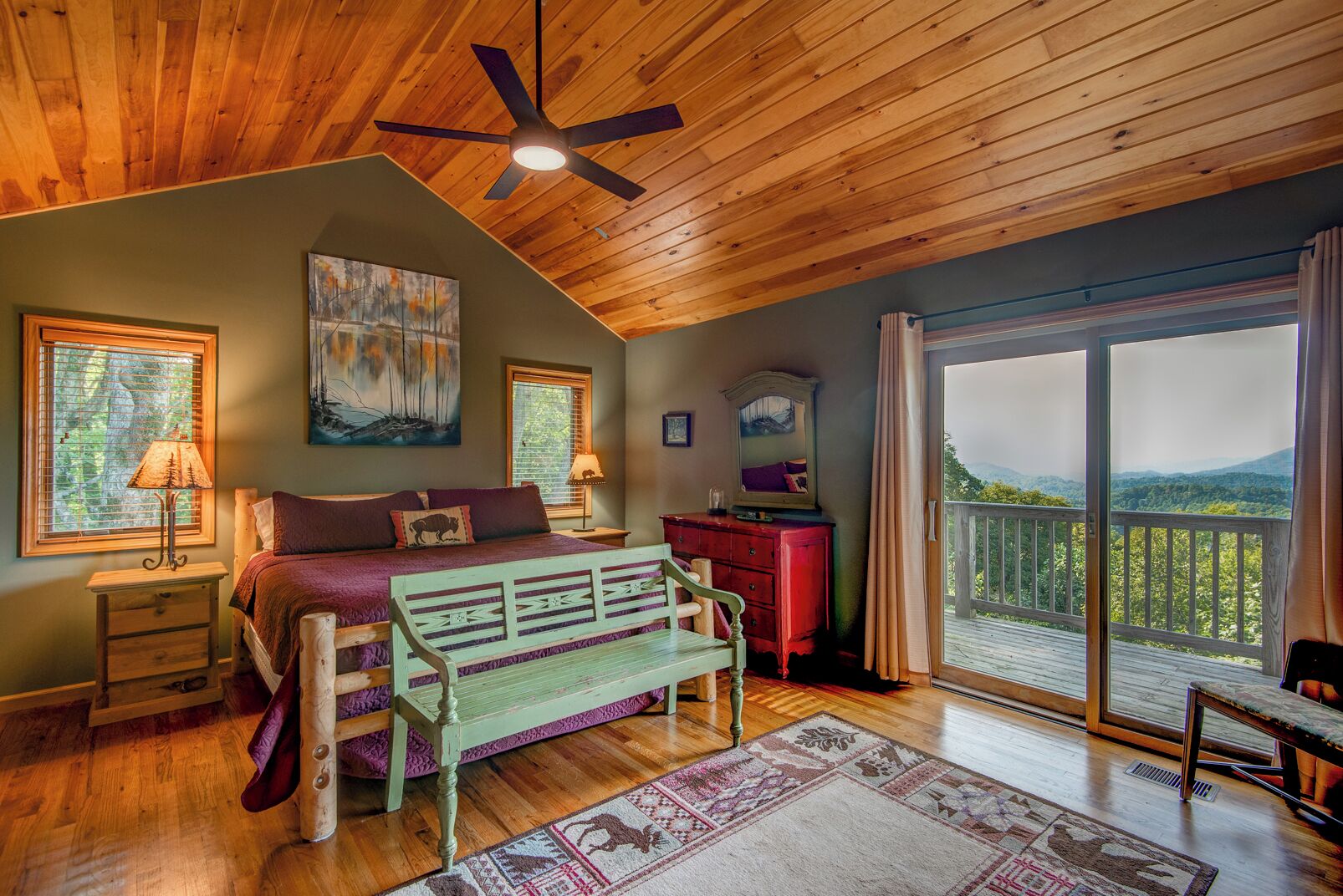 Cabin, Multiple Beds, Hot Tub, Mountain View (Above it All) | 4 bedrooms, individually decorated, individually furnished, bed sheets