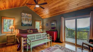Cabin, Multiple Beds, Hot Tub, Mountain View (Above it All) | 4 bedrooms, individually decorated, individually furnished, bed sheets
