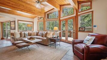 Smart TV, DVD player, books