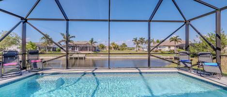 Et oppvarmet basseng