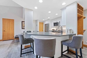 Fridge, microwave, oven, stovetop - The Charter at Beaver Creek D4805 (Beaver Creek)